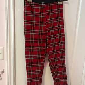 Plaid Skintight Pants
